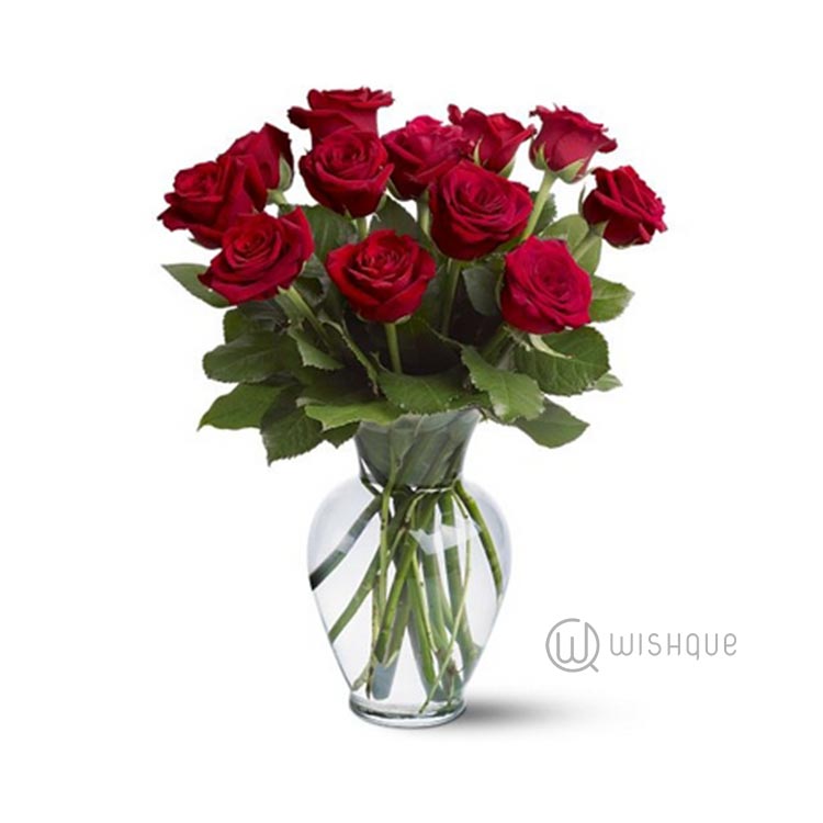 12 Red Roses Wishque Sri Lanka's Premium Online Shop! Send Gifts to