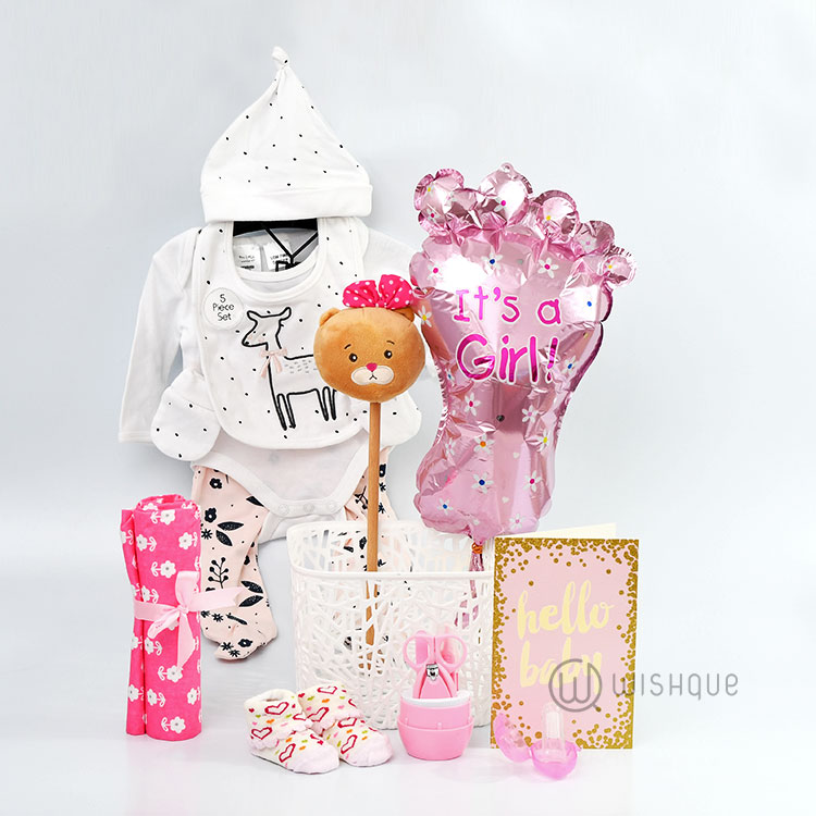 Hello Baby Girl Gift Hamper Wishque Sri Lanka's Premium Online Shop