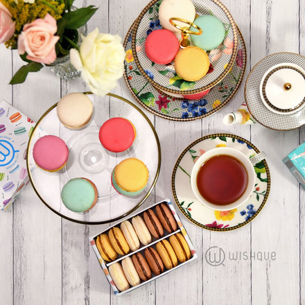 French Macarons Chocolate & Caramel Gourmet Collection Box of 12