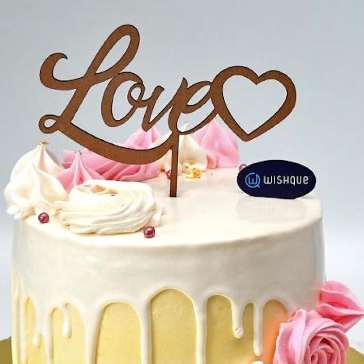 Love Heart Cake Topper Cake Toppers Wishque