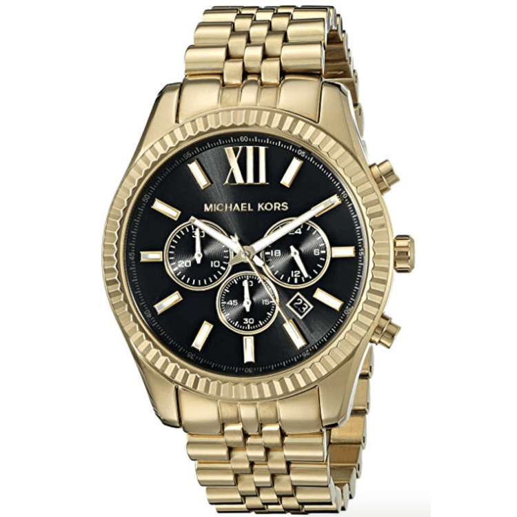 Michael Kors Men's Lexington Men's Gold-Tone Watch MK8286 - Wishque ...