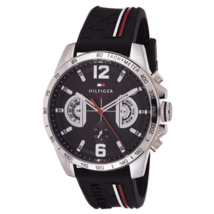 Tommy Hilfiger Men's Black Sports Watch 1791473