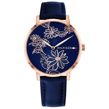 Tommy Hilfiger Women's Gold Quartz Watch Blue 1781918