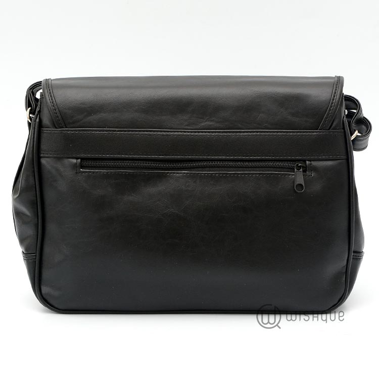 Plain Black Messenger Crossbody Bag Wishque Sri Lanka's Premium