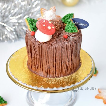 Mini Yule Log Butter-cookie Chocolate Truffle