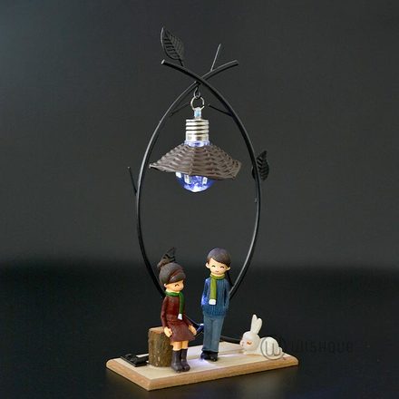 Day Out With Her Couple Ornament with Night Light