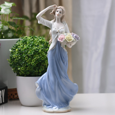 Vintage Girl Porcelain Lady Figurine