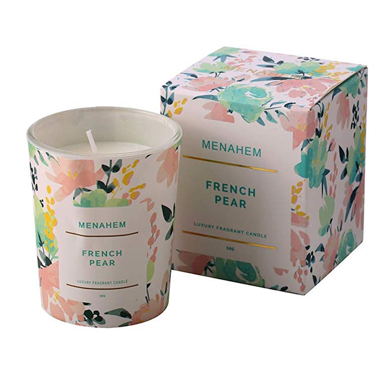 Luxury Essential Oil Scented Candle French Pear Wishque Sri Lanka