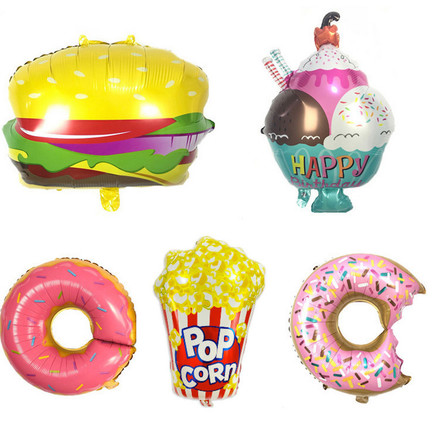 Dessert Party Theme Decoration Foil Balloon Full Set