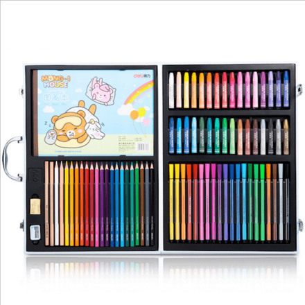 78 Pieces Art Pencils Suitcase