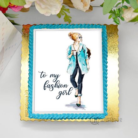 To My Fashion Girl Edible Print Cake 1.5Kg