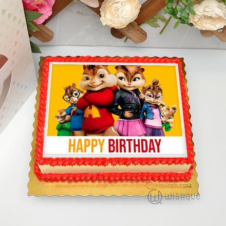 Alvin & The Chipmunks Edible Print Cake 1.5Kg