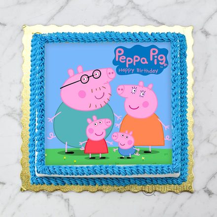 Peppa Pig Edible Print Cake 1Kg