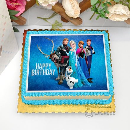Disney Frozen Edible Print Cake 1.5Kg