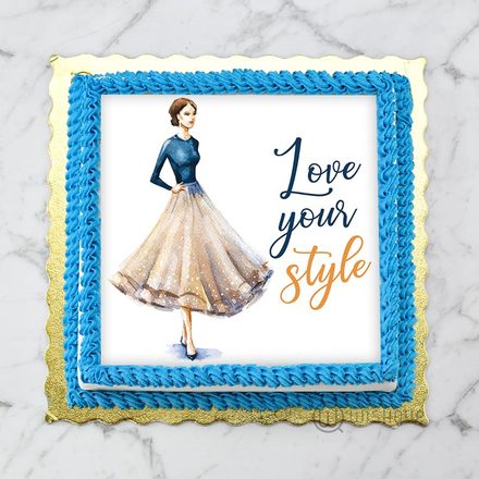 Love Your Style Edible Print Cake 1Kg