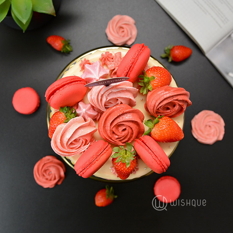 Caribbean Sunset White Chocolate Drip Cake Wishque Sri