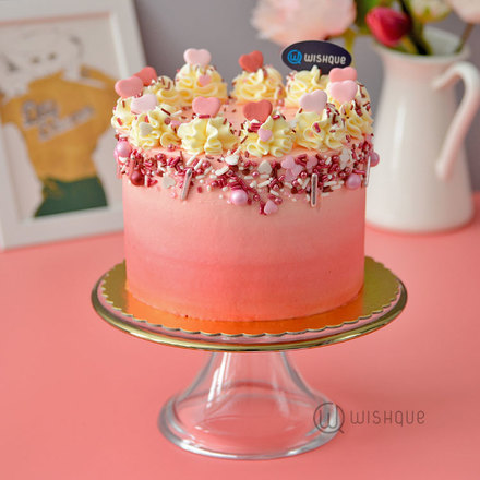 The Vow Sprinkle Buttercream Ribbon Cake