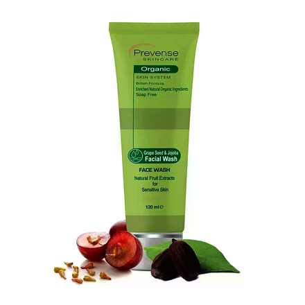 Prevense Grape Seed & Jojoba Facial Wash For Sensitive Skin 120ml