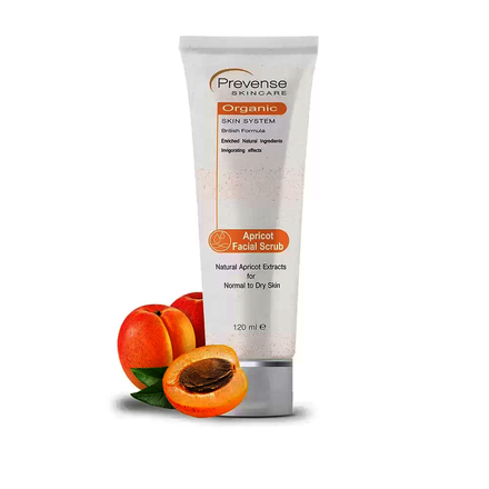 Prevense Apricot Facial Scrub For Normal To Dry Skin 120ml