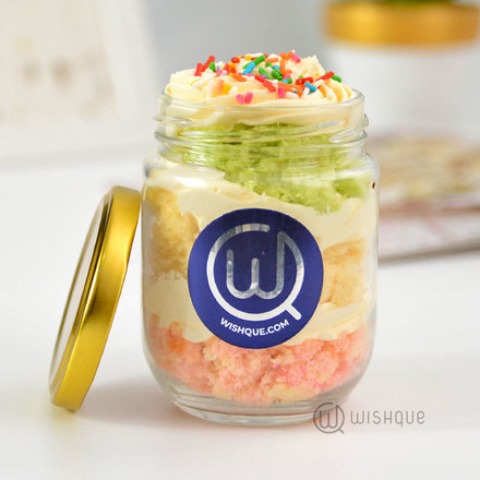 Rainbow Cake Jar