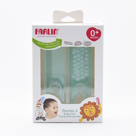 Farlin Comb & Brush Set Blue