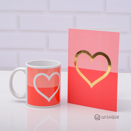 Sweet Love Greeting Card & Printed Mug