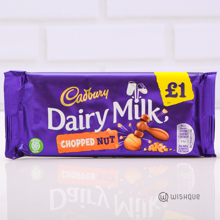 Cadbury Dairy Milk Chopped Nut Chocolate 95g Wishque Sri Lanka's