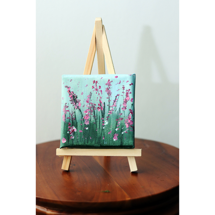 Bright Day Hand Painted Abstract Table Art