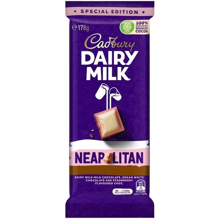 Cadbury Dairy Milk Neapolitan Block 178g