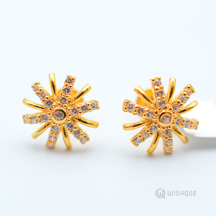 22kt Gold Earring Set Wishque Sri Lanka's Premium Online Shop! Send Gifts to Sri Lanka