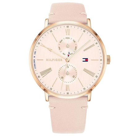 Tommy Hilfiger Multi-function Blush Pink Leather Ladies Watch - 1782071