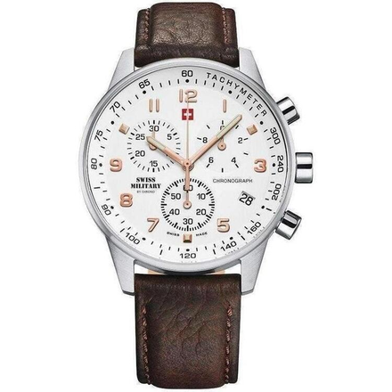 Swiss Military Leather Men's Chronograph Watch - SM3401211