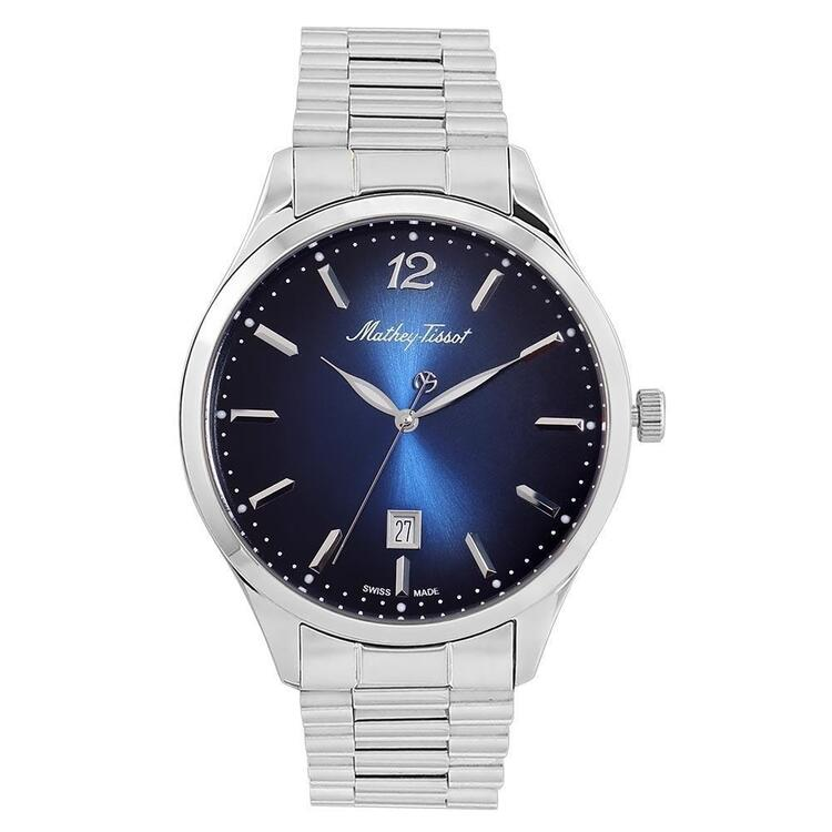 MatheyTissot Urban Metal Blue Dial Swiss Made Men's Watch H411MABU