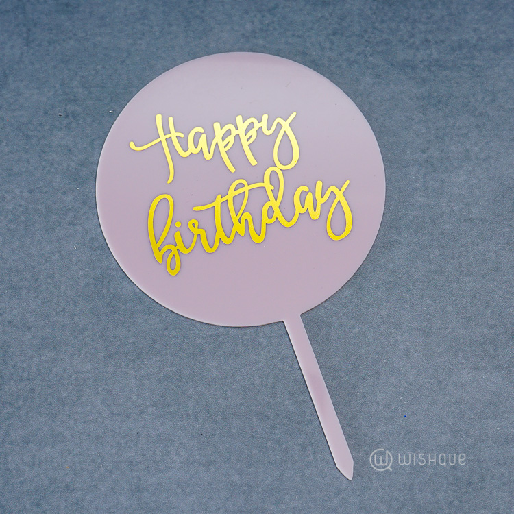 Pink Birthday Cake Topper Wishque Sri Lanka's Premium Online Shop