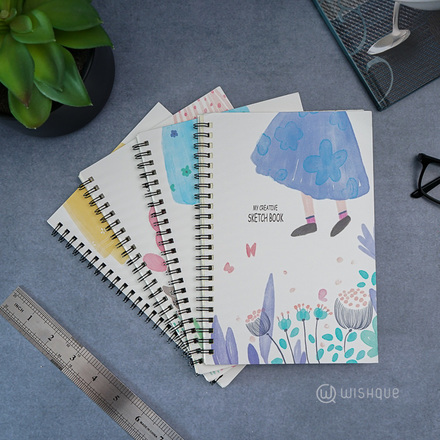 Flower Skirt College Student Homework Notebook