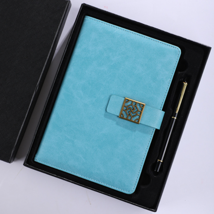 Creative Business Diary And Pen-Light Blue