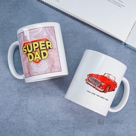Super Dad Printed Mug