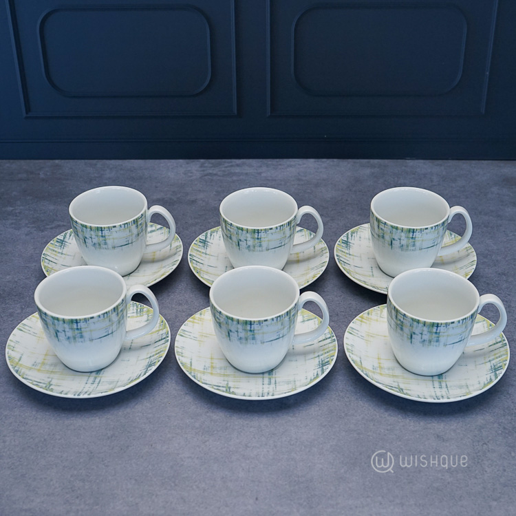 Art Weave 12 Pcs Dankotuwa Porcelain Tea Set Wishque Sri Lanka's