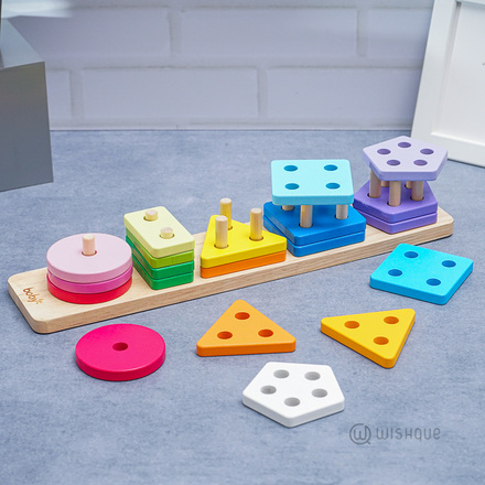 Geometric Shape Wooden Sorter