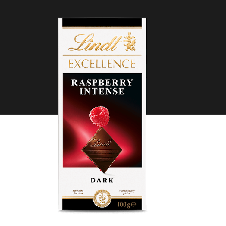 Lindty Bars Raspberry Lindt Excellence Raspberry Dark Intense 100g - Lindt | Wishque