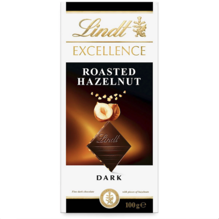 Lindt Excellence Roasted Hazelnut Dark Chocolate 100g
