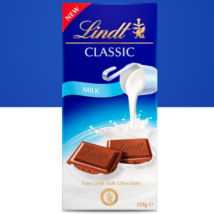 Lindt Classic Milk Chocolate 125g