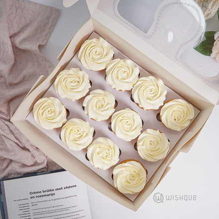 English Rose Buttercream Cupcake