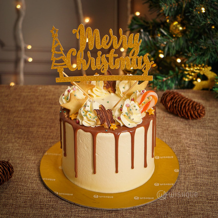 Candy Cane Festive Chocolate Cake