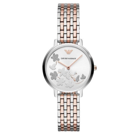 Emporio Armani Women's Fashion Stainless Steel & Rose Gold Watch AR11113
