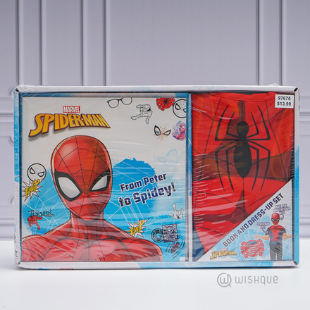 Marvel Spiderman Book And Dress Up Set