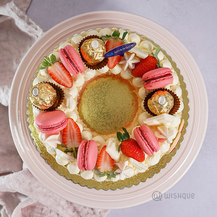 Berry Rocher Ring Ribbon Cake