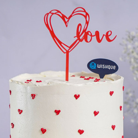 Love Cake Topper