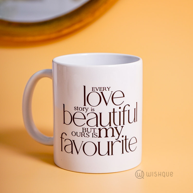 Love Story Printed Mug Printed Mugs Wishque