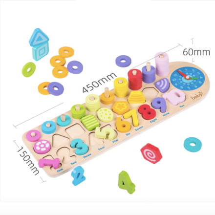 Stacker & Matching Puzzle Educational Wooden Toy